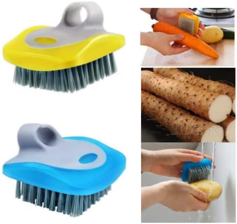 Veggie brush and peeler set stainless steel for efficient cleaning and peeling