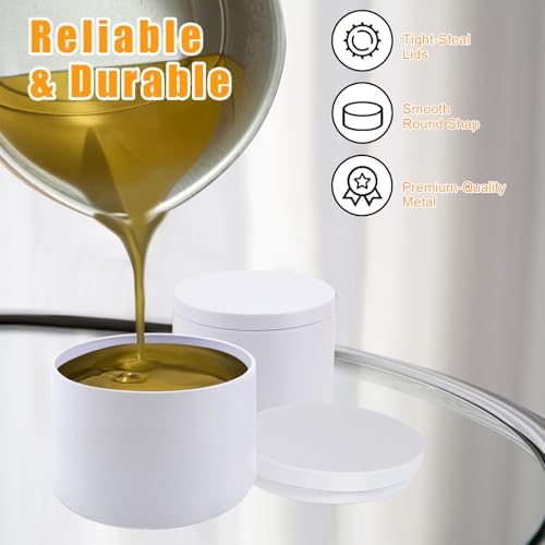 Large Capacity Candle Tins for DIY