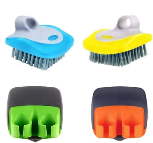 Veggie brush and peeler set stainless steel for efficient cleaning and peeling
