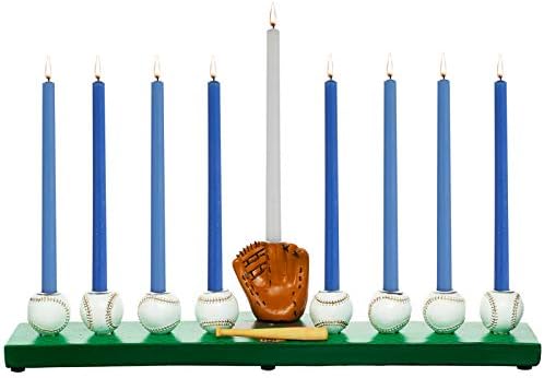 Rite Lite Hanukkah Baseball Menorah for Boys - Chanukah Gift