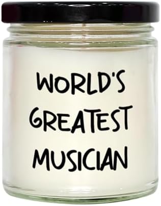Gag Musician Gift Endless Aromatherapy Worlds Greatest Musician Fragrance Candle
