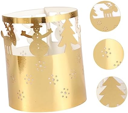 RORPOIR 50-Piece Christmas Candle Lampshade Decorations