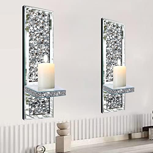 Gleaming Crystal Sconces