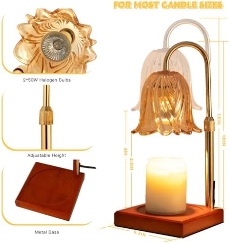 Candle Warmer Lamp with Timer Dimmable Candle Lamp Mothers Day Gift