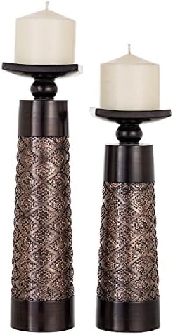 Creative Scents Pillar Candle Holder Set