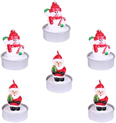Happyyami Santa Snowman Candles-Christmas