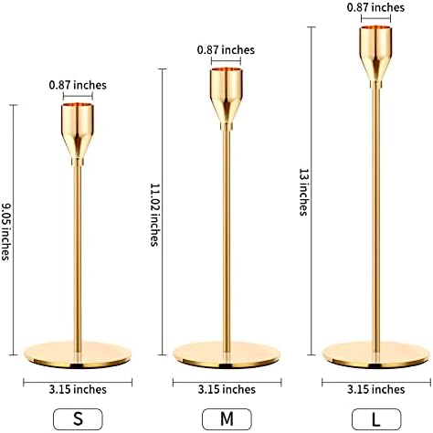 Elegant Gold Candle Holder Set for Weddings and Parties