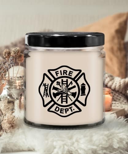 Firefighter Maltese Cross Candle Novelty Gift