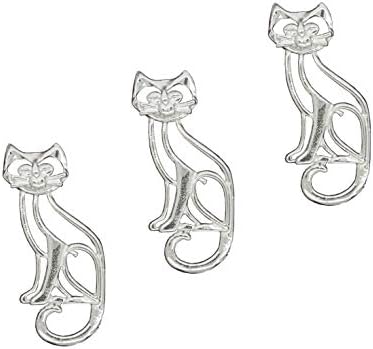 Cat Lends a Hand Fine Pewter Set of 3 Candle Pins