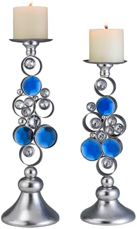 Elegant Candleholders with Vanilla Scented Candles