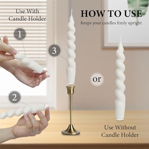 Gedengni Taper Candle Wax Dots - White