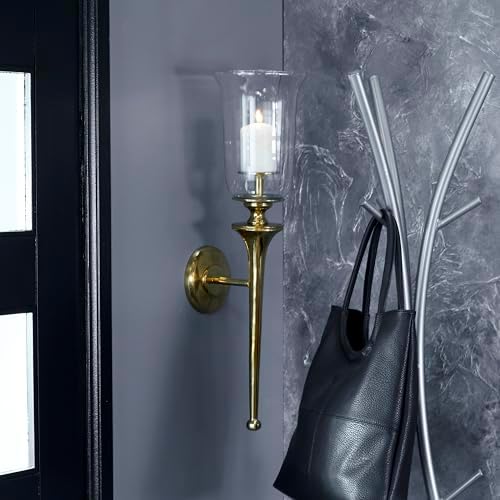Deco 79 Gold Candle Sconce