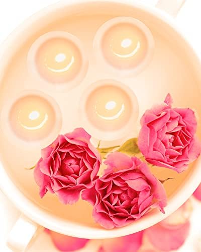 Sealed-Top Floating Tealight Candles Elegant White Set