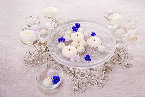 BOLSIUS 175 White Floating Candles Set of 40 - Elegant Party Accessories