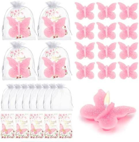 KBTDYHYY 50-Set Butterfly Baby shower Party Favors