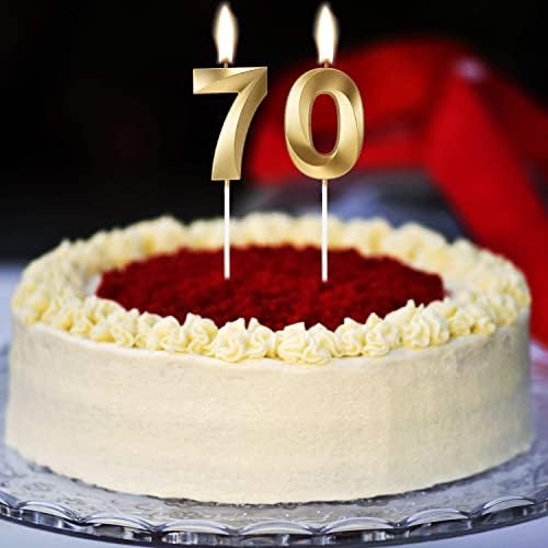 70TH BIRTHDAY CANDLE A BEAUTIFUL CLASSIC CHOICE FOR CELEBRATION