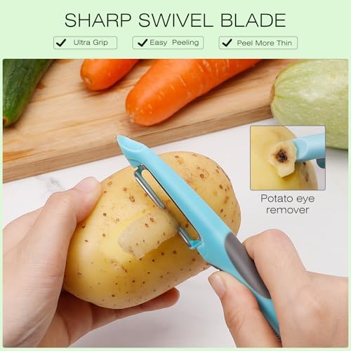 Senbowe 6PCS Stainless Steel Veggie Peeler Set 1