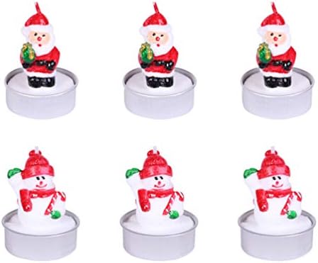 Happyyami Santa Snowman Candles-Christmas