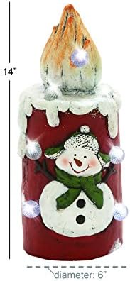 Lovable LED Snowman Candle Holiday decor essential