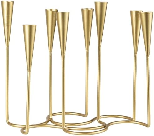 Northlight Modern 8 Taper Candelabra - Matte Gold Finish
