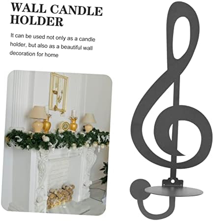Modern Metal Candle Scent Wall Sconce with Note Design