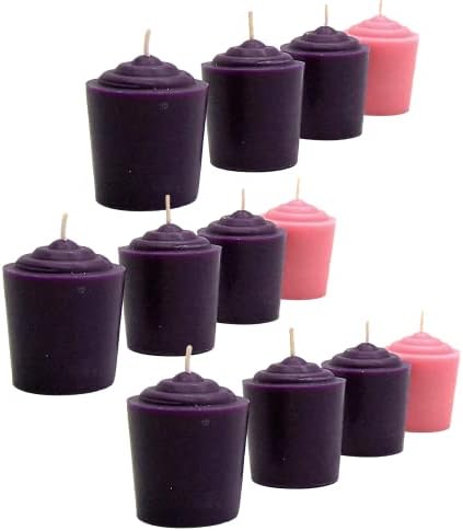 Beautiful Advent Wreath Votive Candle Set for Fall Christmas