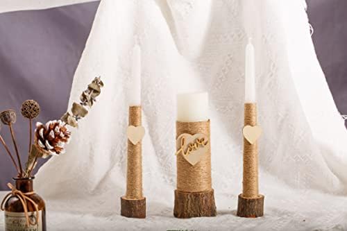 Unity Candle Set for Weddings - Perfect for Ceremony and Centerpiece