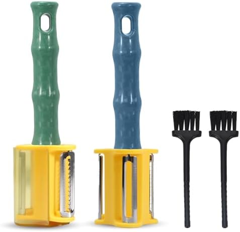 Sekonow 2Pcs 3 in 1 Vegetable Peeler with Cleaning Brush
