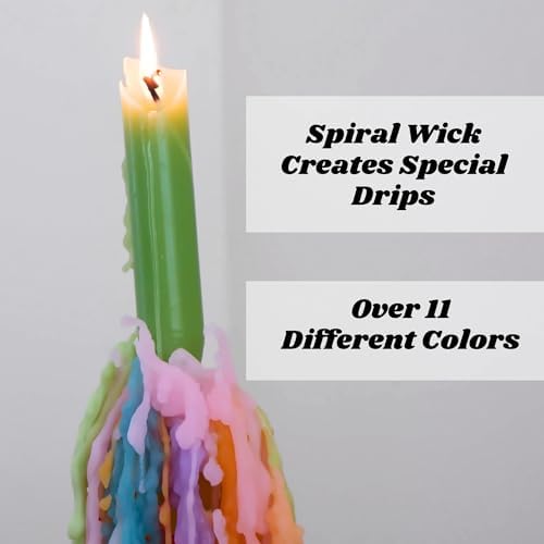 Vibrant Taper Candles in 6 Unique Sizes