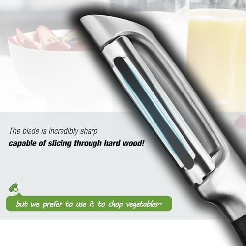 304 Stainless Steel Multi-Function Kitchen Peeler with Solid Handle