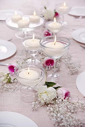 BOLSIUS 175 White Floating Candles Set of 40 - Elegant Party Accessories