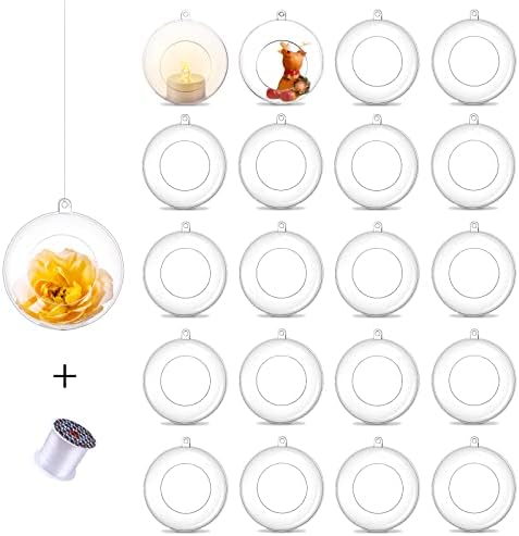 20-Piece Hanging Acrylic Holds for Tealights