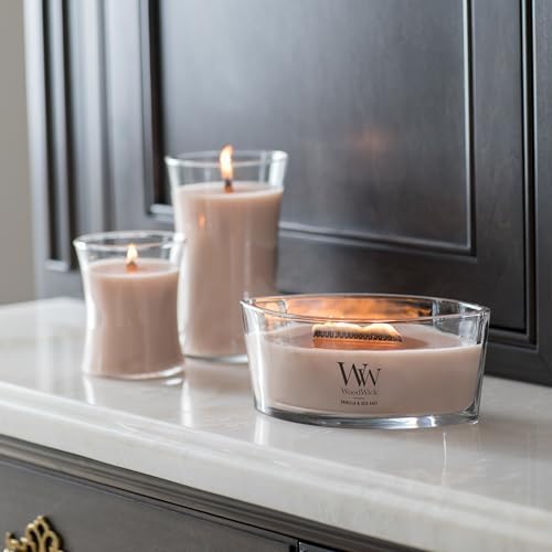 WoodWick Vanilla Sea Salt Scented Medium Hourglass Candle