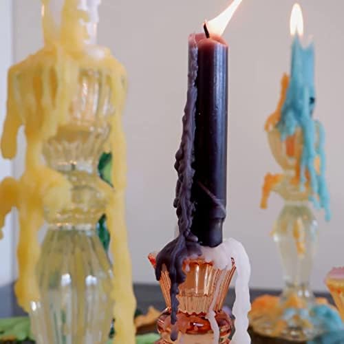 Vibrant Taper Candles in 6 Unique Sizes