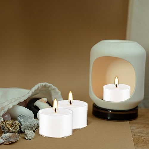 White Vanilla Scented Tealight Candle Set for Relaxation