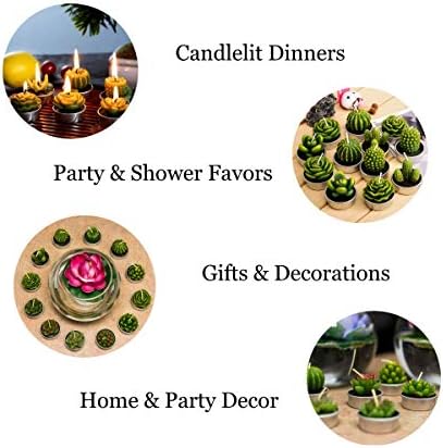 Fancy Cactus Mounted Tealights