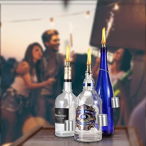 Lanmu Wine Bottle Torch Wicks Outdoor Lights Kit