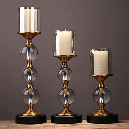 Stylish Metal Candlestick Holder Set for Home and Kitchen