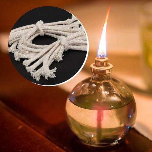 SWATOM 14 Round Cotton Lamp Wicks 20 Pack