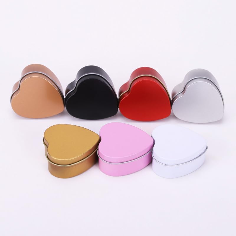 16-Piece Metal Heart Tins with lids