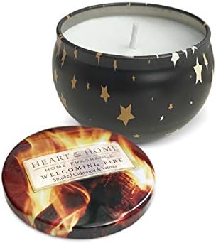 Heart Home Christmas Candle Welcoming Fire