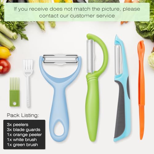 Senbowe 6PCS Stainless Steel Veggie Peeler Set 1