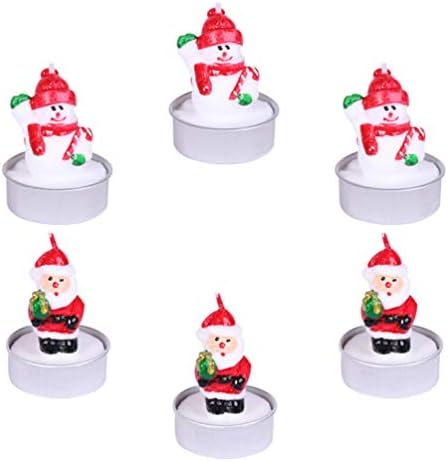 Happyyami Santa Snowman Candles-Christmas