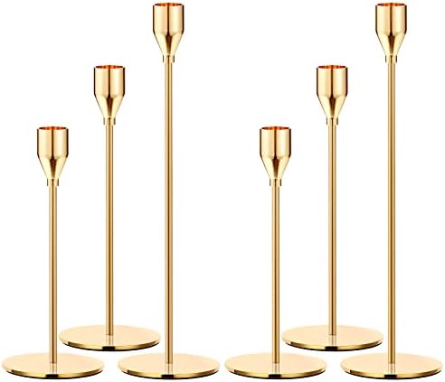 Elegant Gold Candle Holder Set for Weddings and Parties