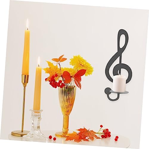 Zerodeko Music Note Wall Candle Holder Decor