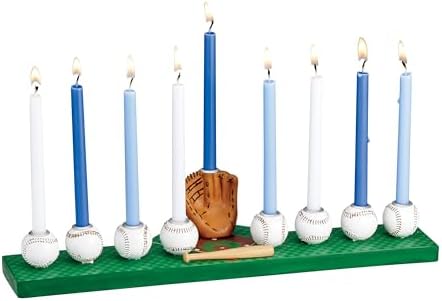 Rite Lite Hanukkah Baseball Menorah for Boys - Chanukah Gift