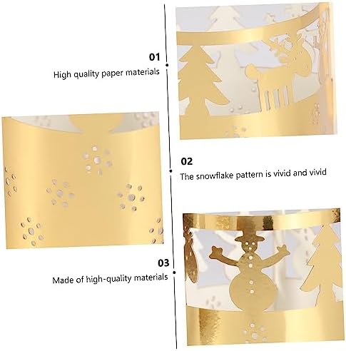 50-Pack Snowflake Candle Lampshade