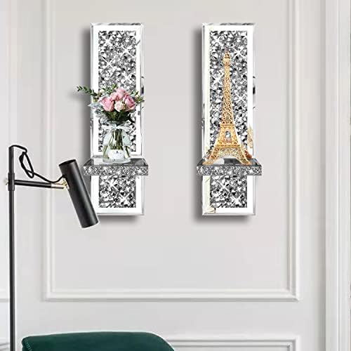 Gleaming Crystal Sconces