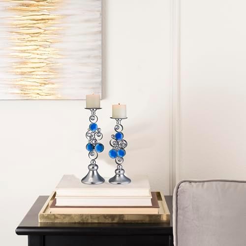 Elegant Candleholders with Vanilla Scented Candles