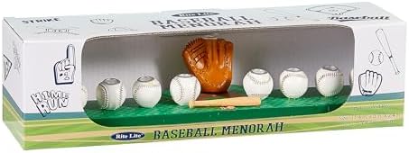 Rite Lite Hanukkah Baseball Menorah for Boys - Chanukah Gift
